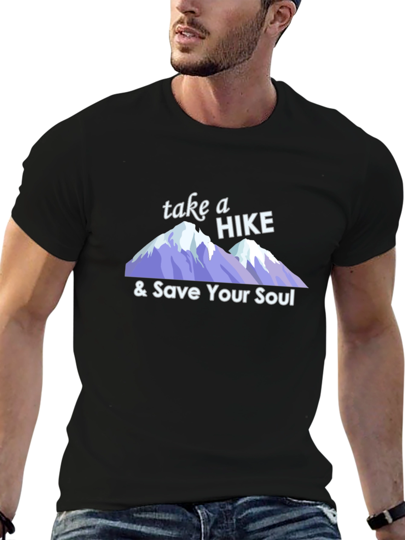 Camiseta Negra Take a Hike & Save Your Soul