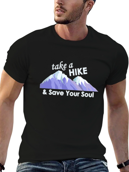 Camiseta Negra Take a Hike & Save Your Soul
