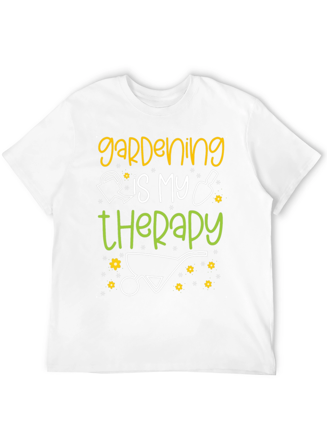 Camiseta Negra: Jardinería es mi Terapia