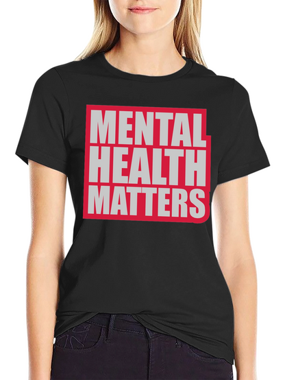 Camiseta Negra La Salud Mental Importa