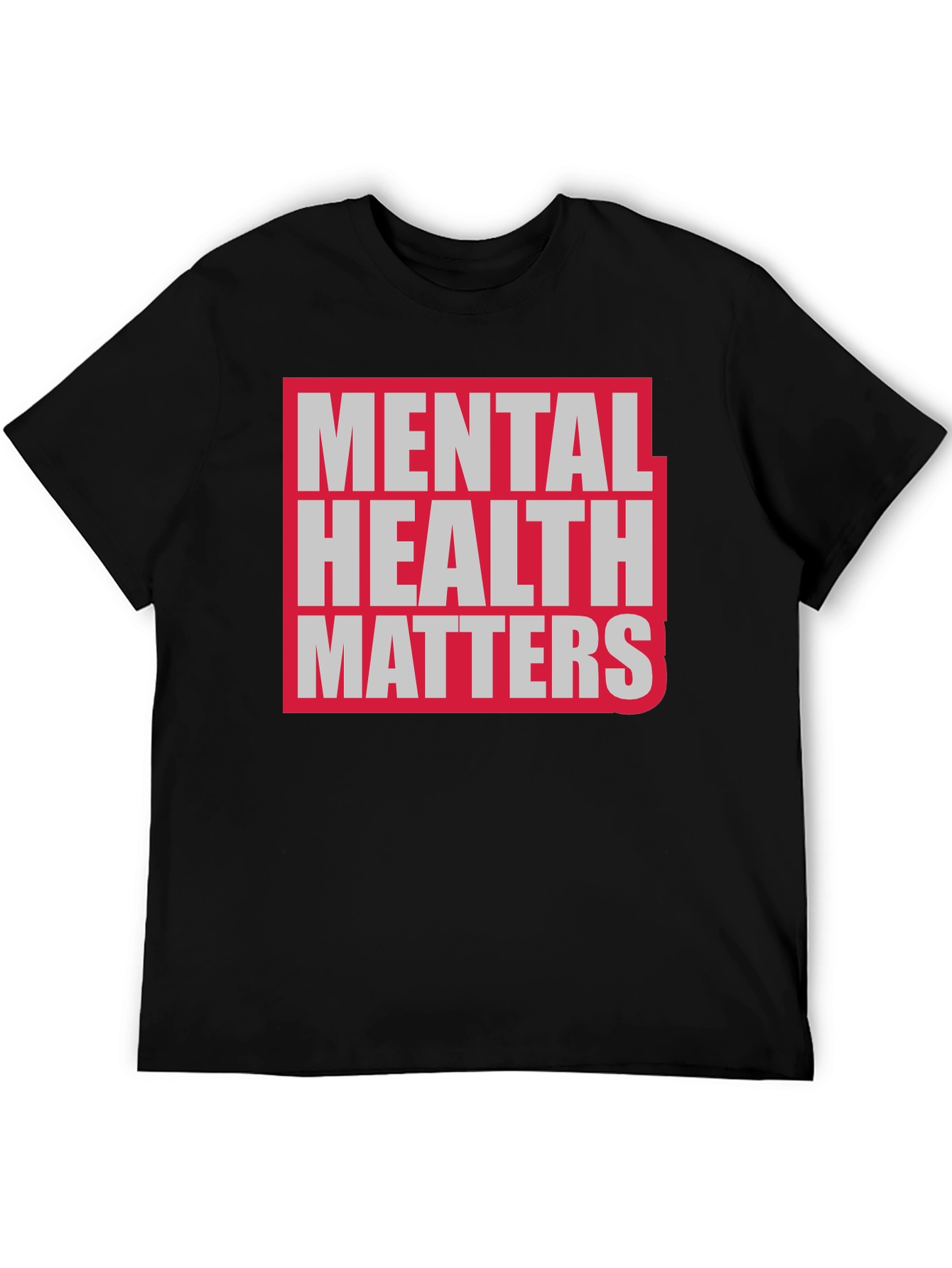 Camiseta Negra La Salud Mental Importa