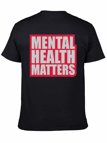 Camiseta Negra La Salud Mental Importa