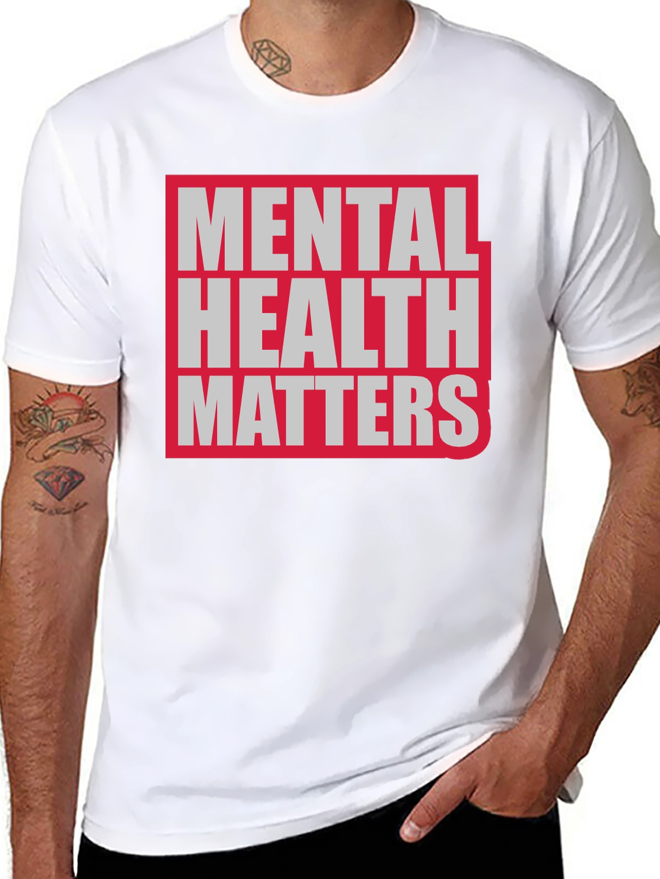 Camiseta Negra La Salud Mental Importa