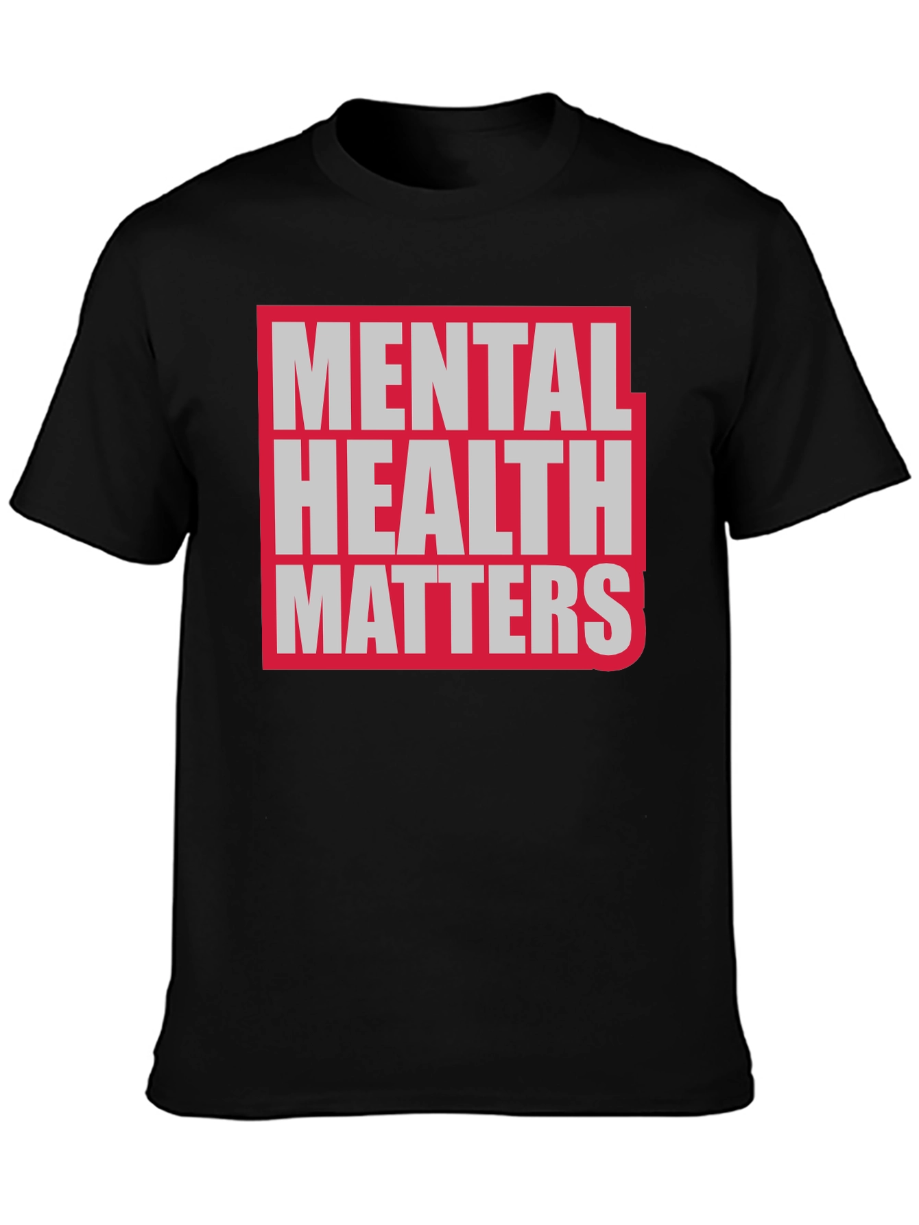 Camiseta Negra La Salud Mental Importa