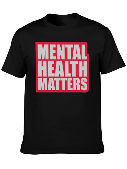 Camiseta Negra La Salud Mental Importa