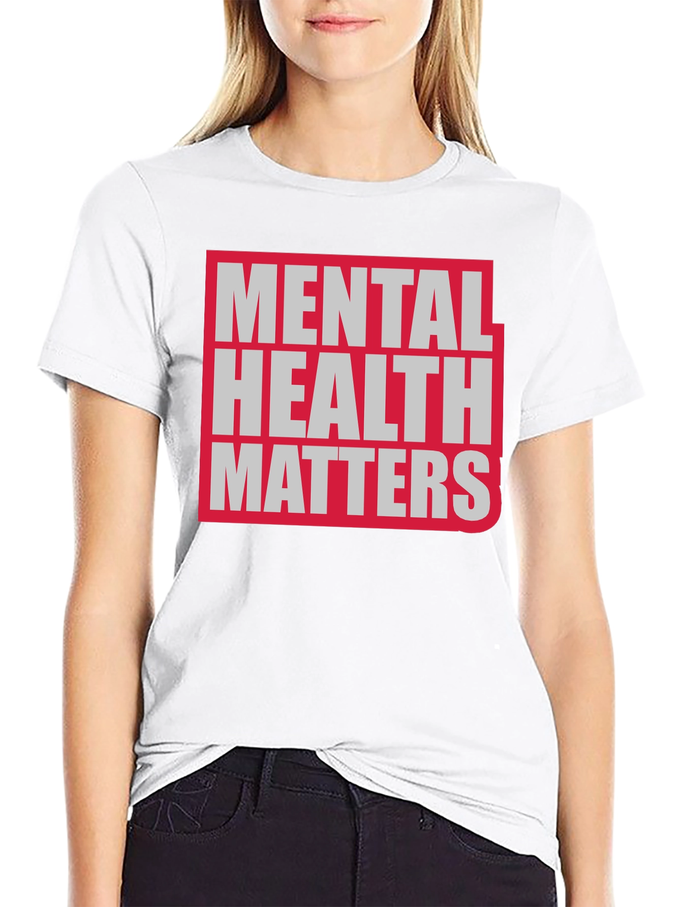 Camiseta Negra La Salud Mental Importa