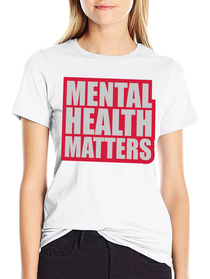 Camiseta Negra La Salud Mental Importa