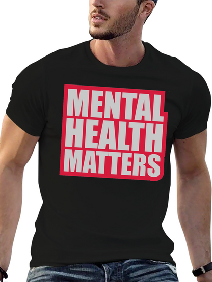 Camiseta Negra La Salud Mental Importa