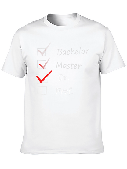 Camiseta Negra Graduado: Máster y Doctorado