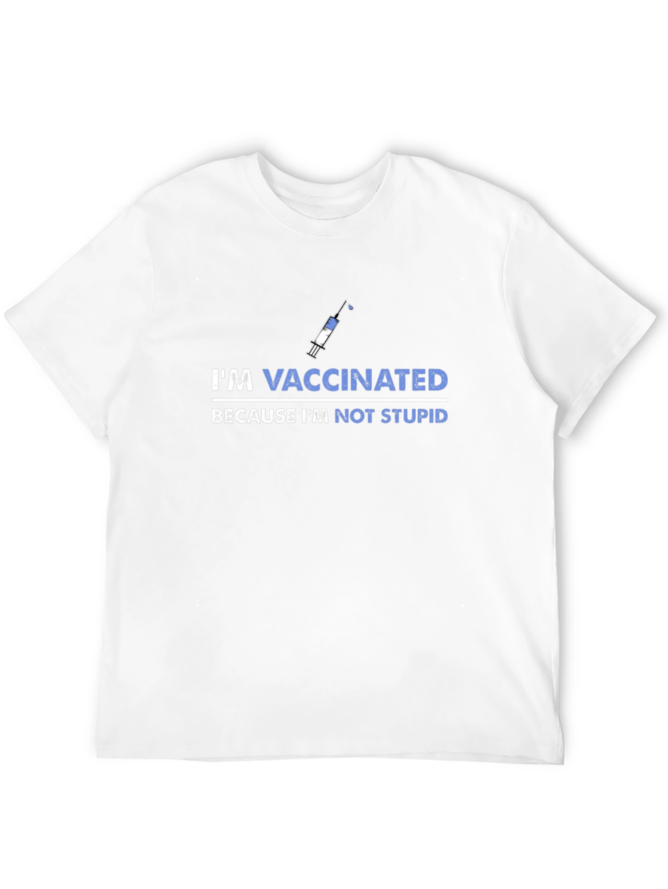 Camiseta Vacunado No Estúpido - Hombre