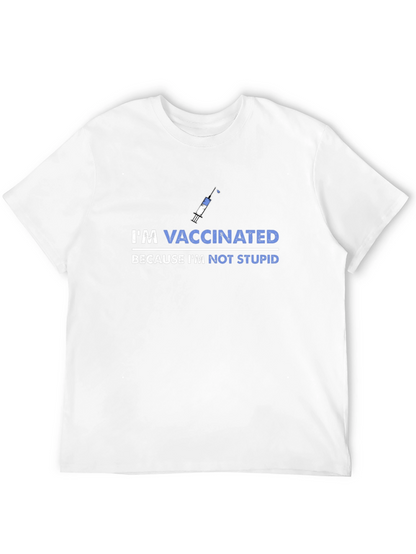 Camiseta Vacunado No Estúpido - Hombre