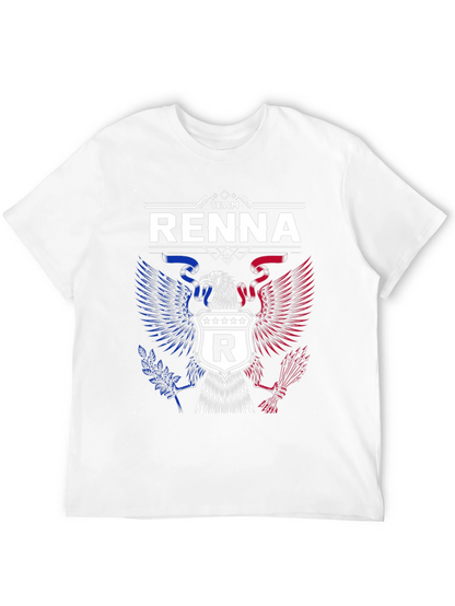 Camiseta Negra Team Renna Diseño Águila Americana