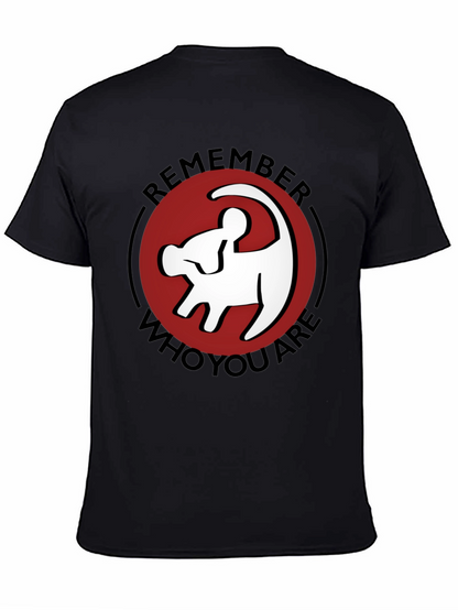 Camiseta Negra Rey León Recuerda Quién Eres