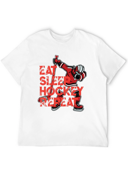 Camiseta Hockey Eat Sleep Repeat
