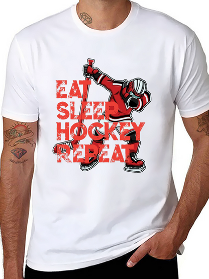Camiseta Hockey Eat Sleep Repeat