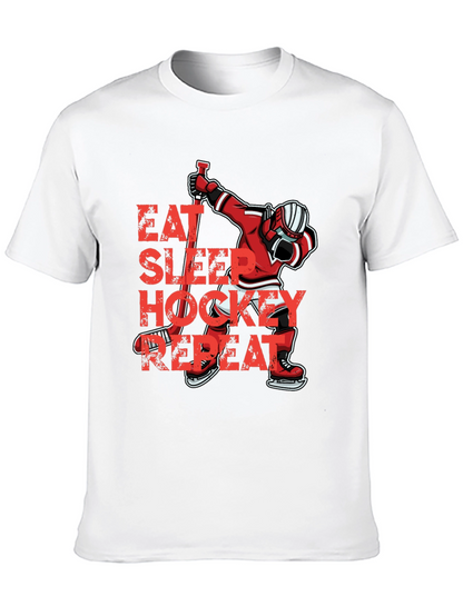 Camiseta Hockey Eat Sleep Repeat