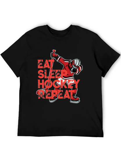 Camiseta Hockey Eat Sleep Repeat