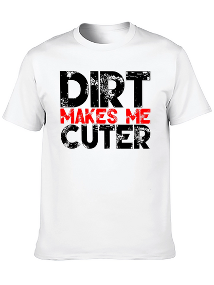 Camiseta Negra Dirt Makes Me Cuter Divertida