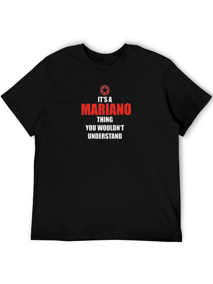 Camiseta Negra Mariano Thing para Hombre