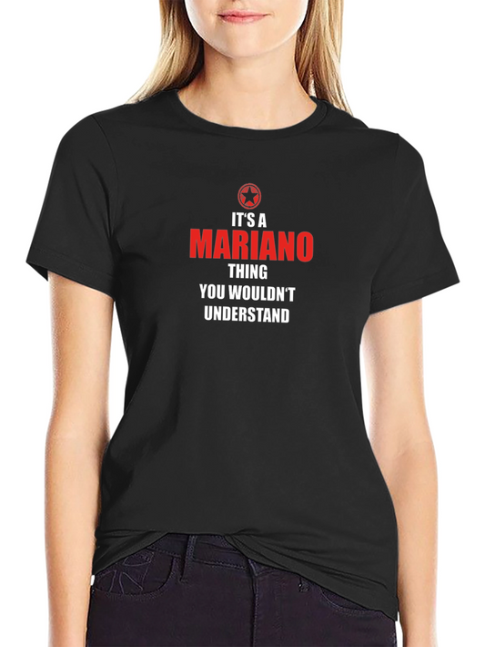 Camiseta Negra Mariano Thing para Hombre