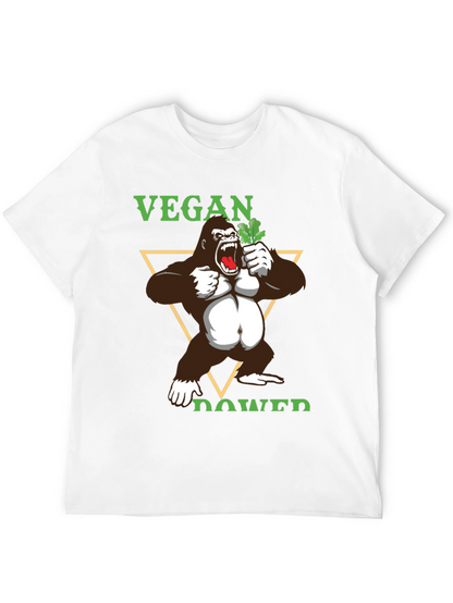 Camiseta Vegana con Gorila Poderoso