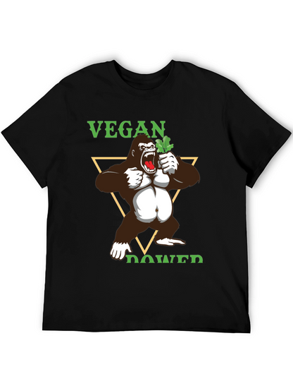 Camiseta Vegana con Gorila Poderoso