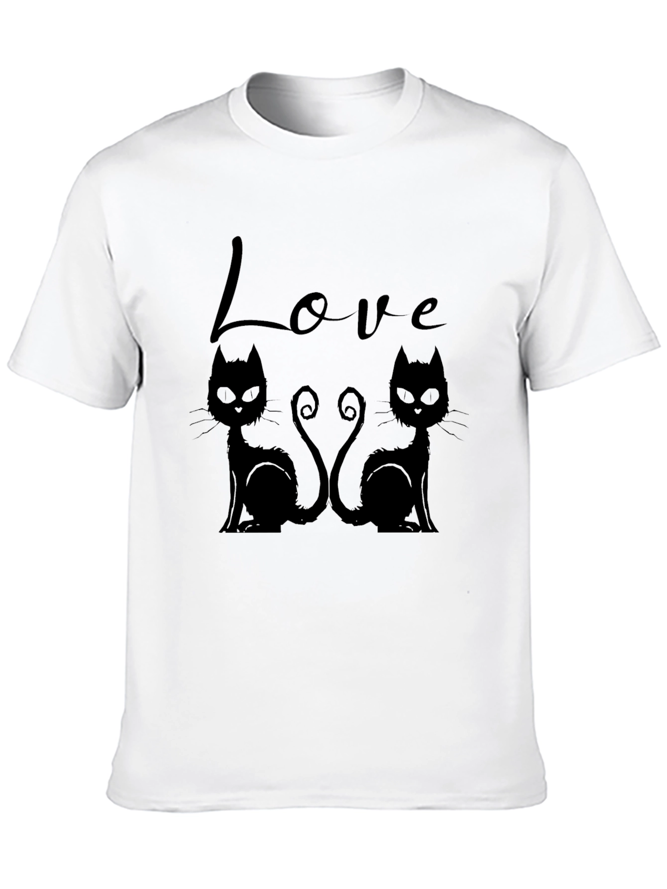 Camiseta Negra Love Cats