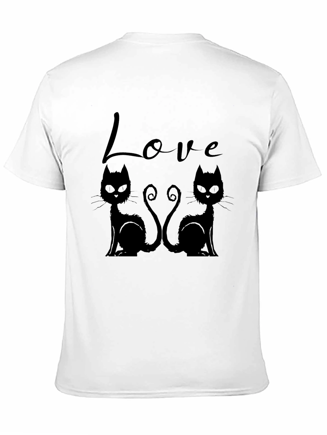 Camiseta Negra Love Cats