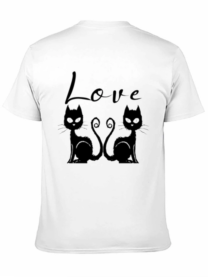 Camiseta Negra Love Cats