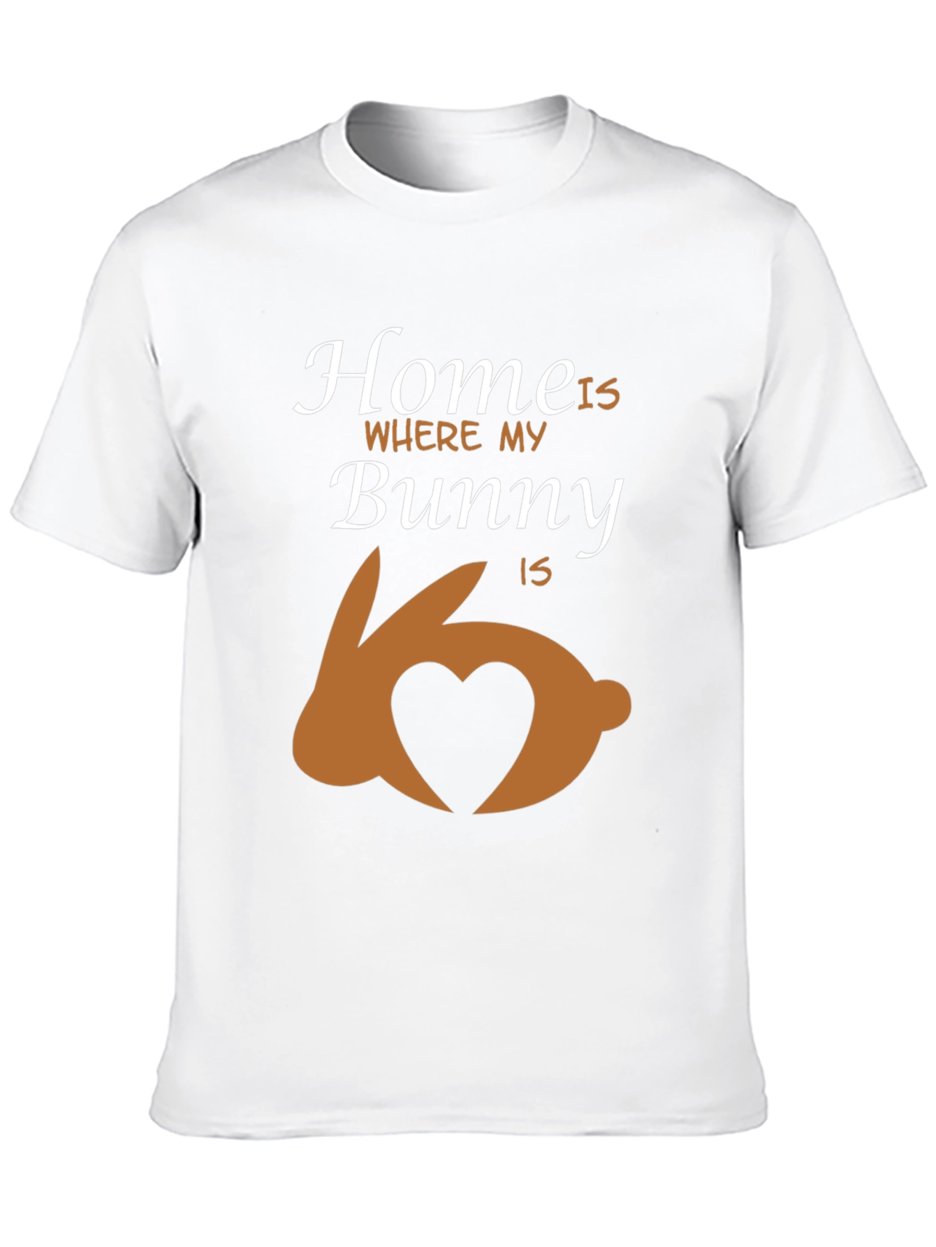 Camiseta Negra Home is Where my Bunny is