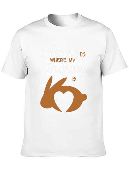 Camiseta Negra Home is Where my Bunny is