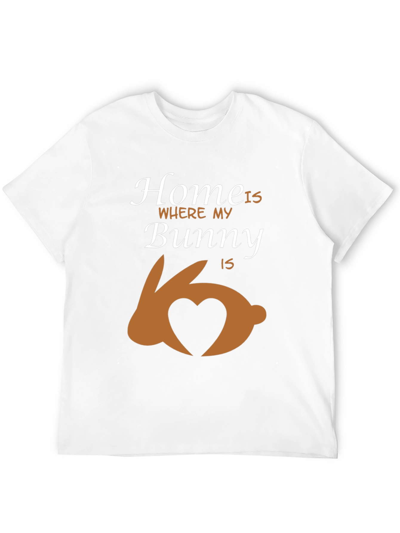 Camiseta Negra Home is Where my Bunny is