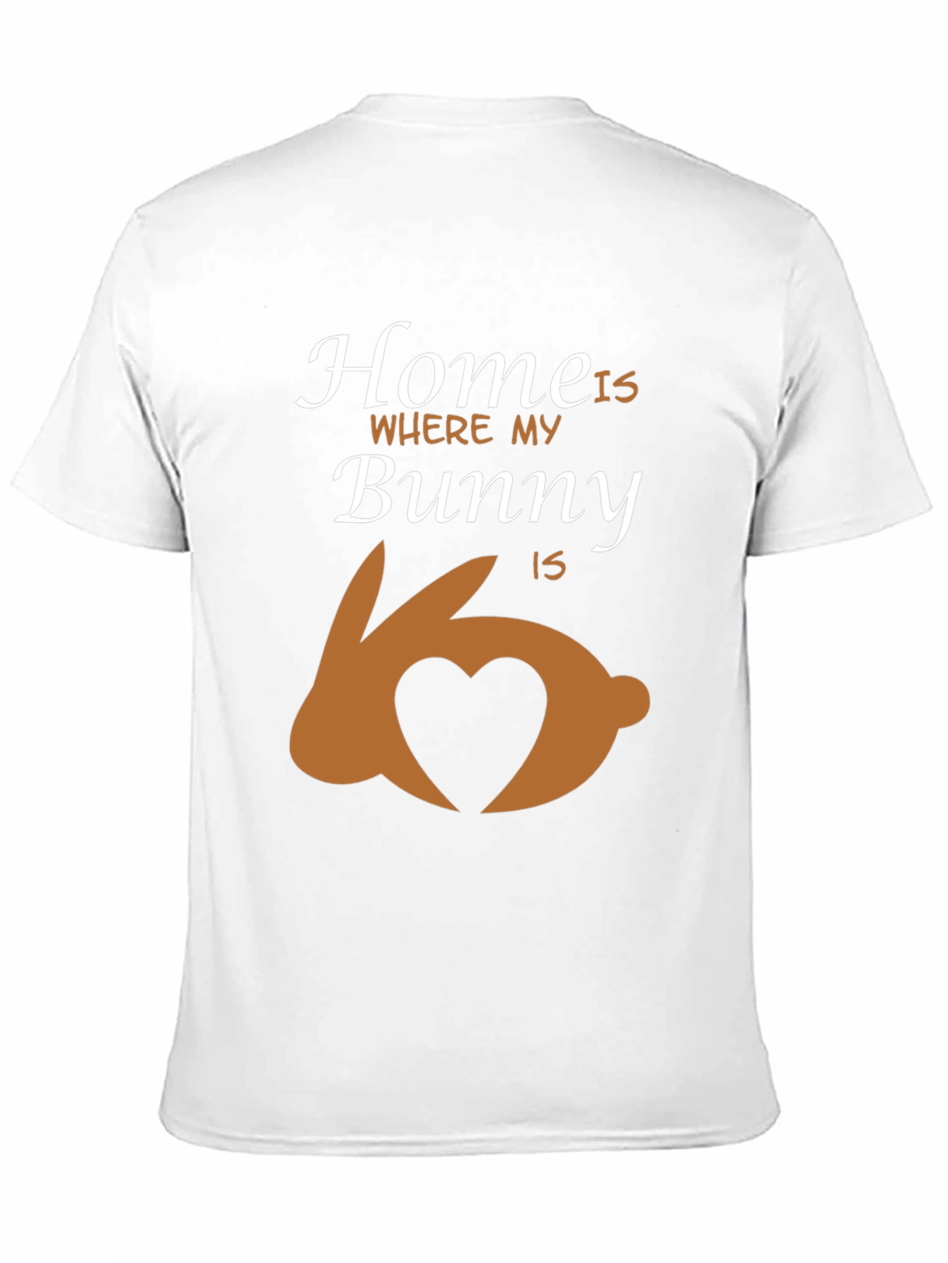 Camiseta Negra Home is Where my Bunny is