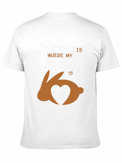 Camiseta Negra Home is Where my Bunny is