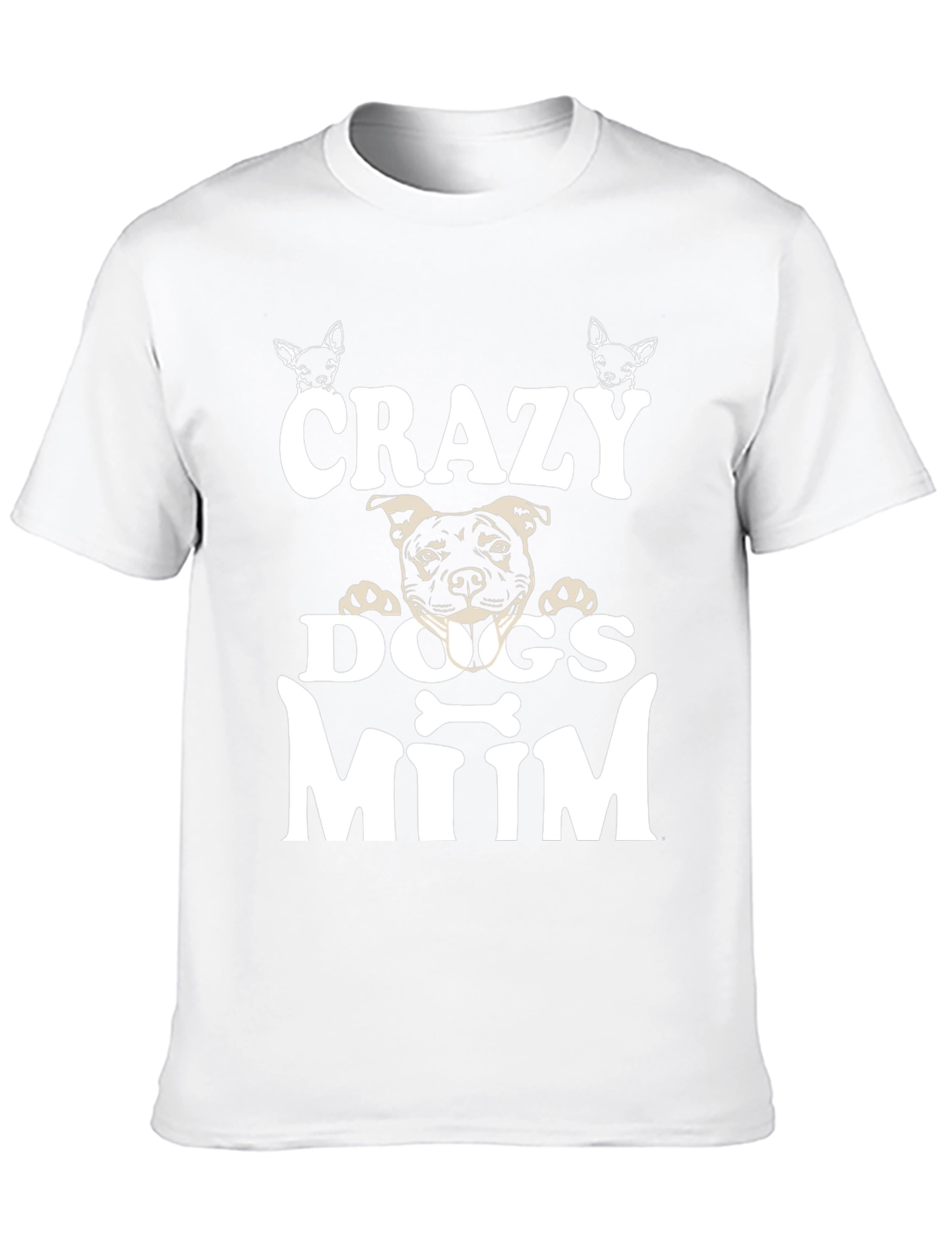 Camiseta Negra Crazy Dogs Mum