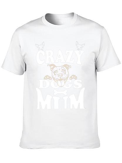 Camiseta Negra Crazy Dogs Mum