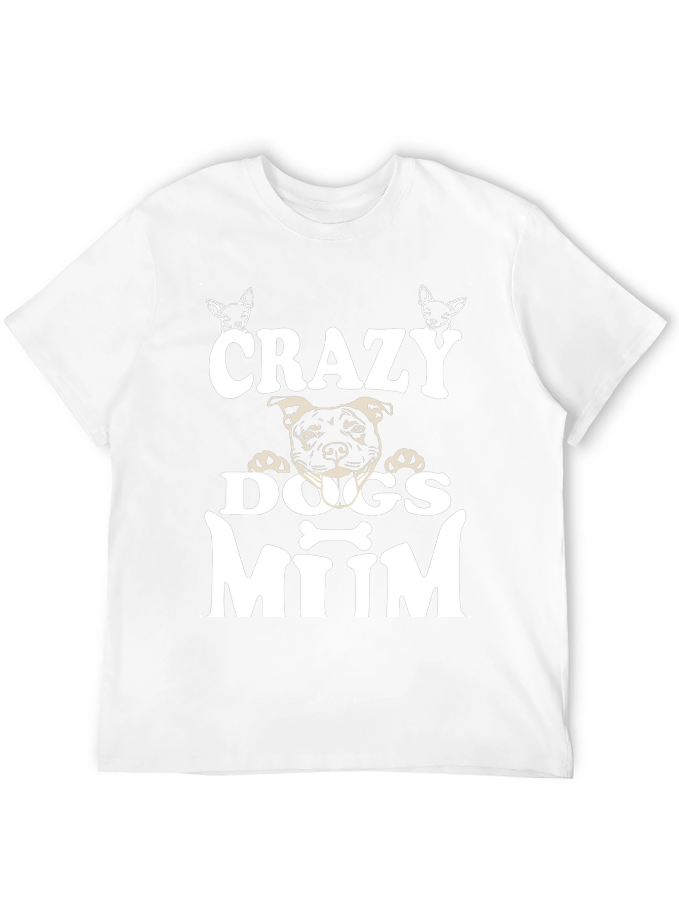 Camiseta Negra Crazy Dogs Mum