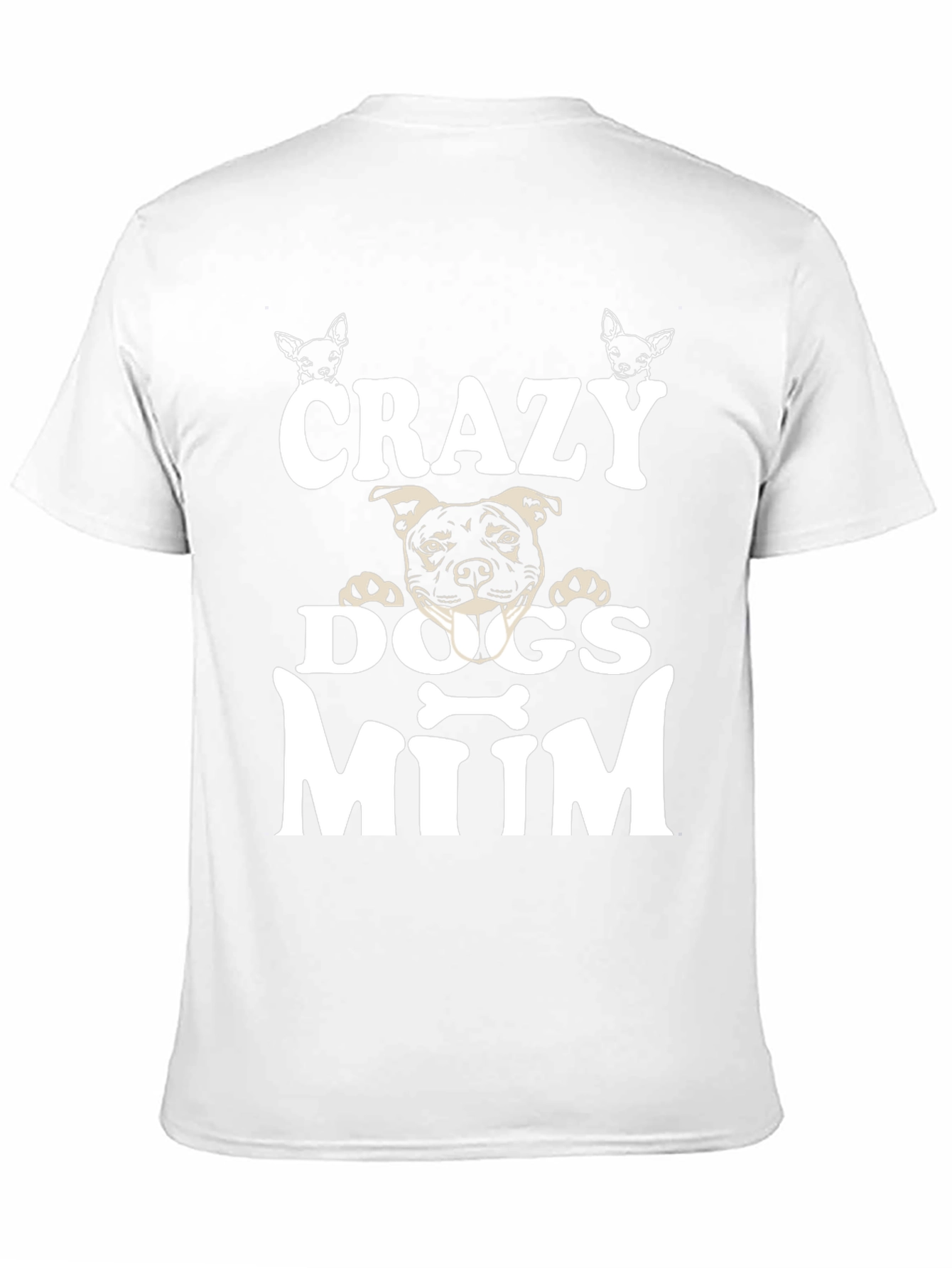 Camiseta Negra Crazy Dogs Mum