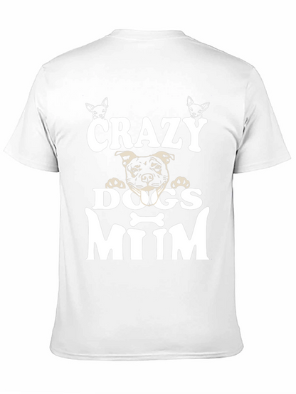 Camiseta Negra Crazy Dogs Mum