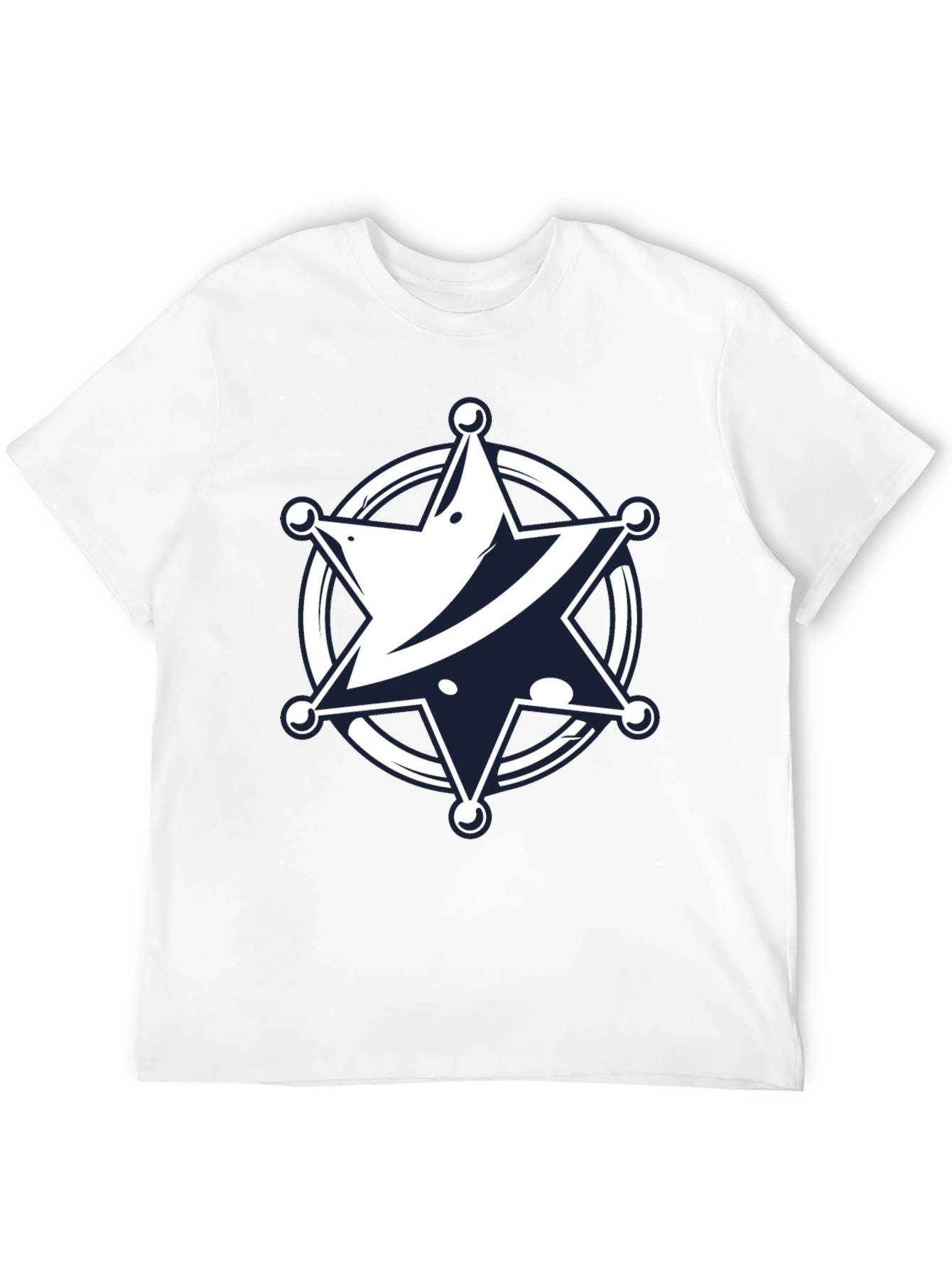 Camiseta Negra con Estrella de Sheriff