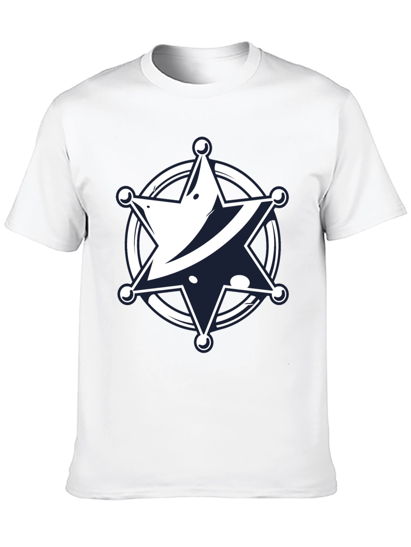 Camiseta Negra con Estrella de Sheriff