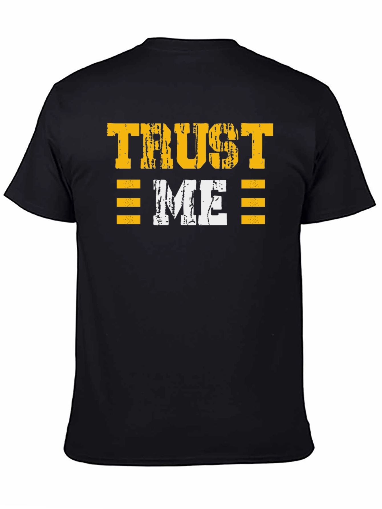 Camiseta Negra Trust Me Estilo Grunge