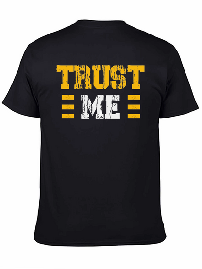 Camiseta Negra Trust Me Estilo Grunge
