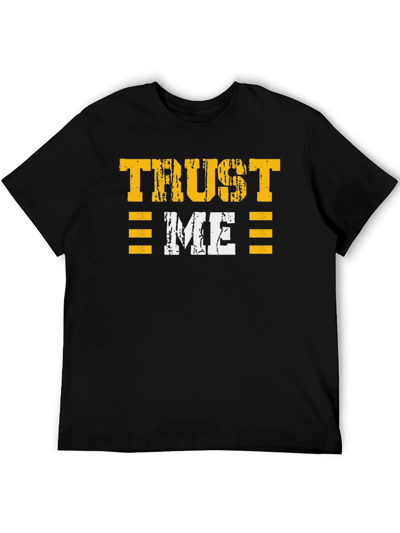 Camiseta Negra Trust Me Estilo Grunge