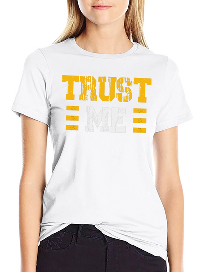Camiseta Negra Trust Me Estilo Grunge