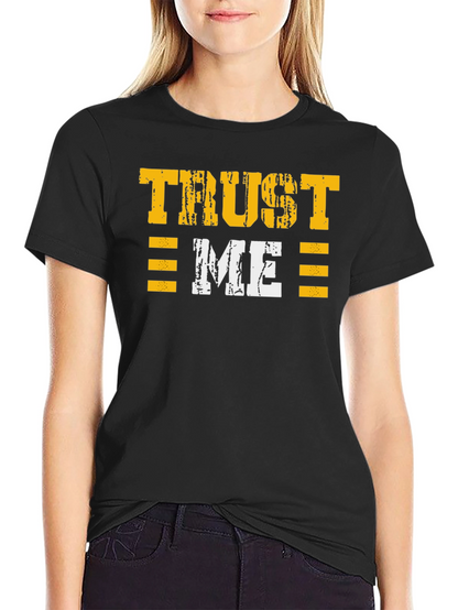 Camiseta Negra Trust Me Estilo Grunge