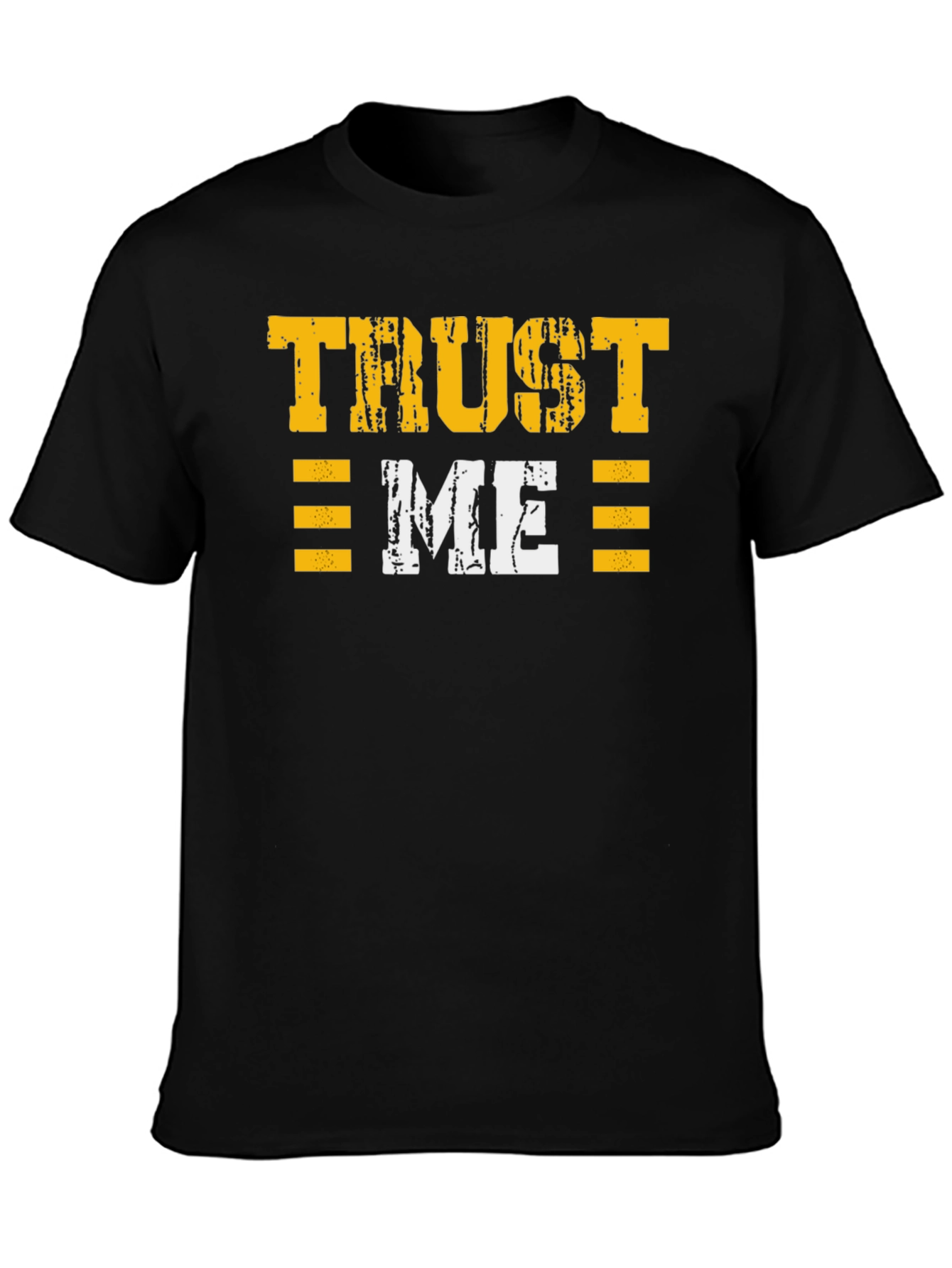Camiseta Negra Trust Me Estilo Grunge