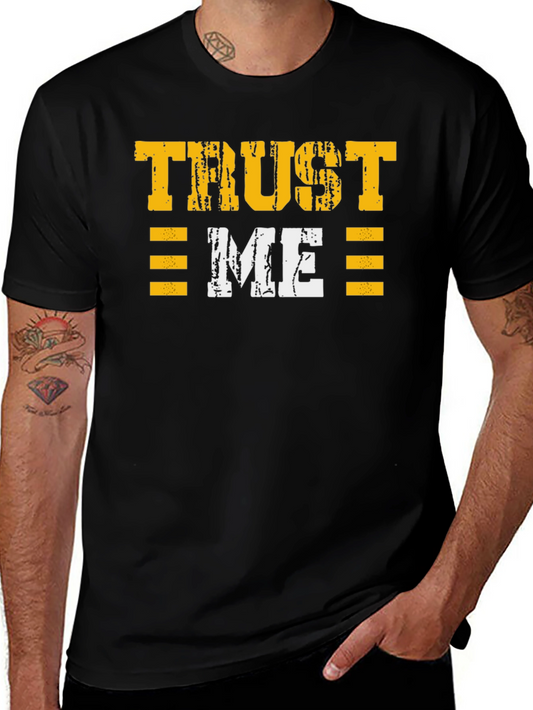 Camiseta Negra Trust Me Estilo Grunge