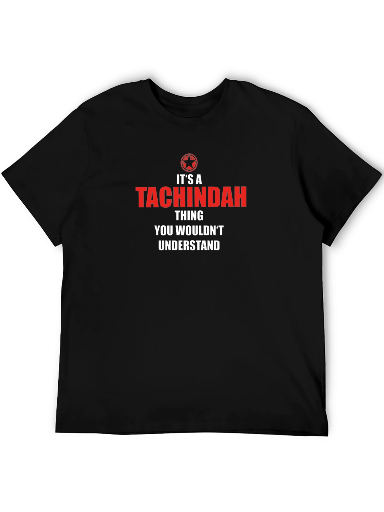 Camiseta Negra Tachindah Thing: Estilo Único