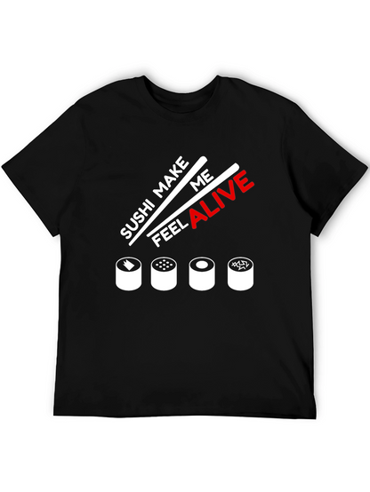 Camiseta Negra Sushi Make Me Feel Alive
